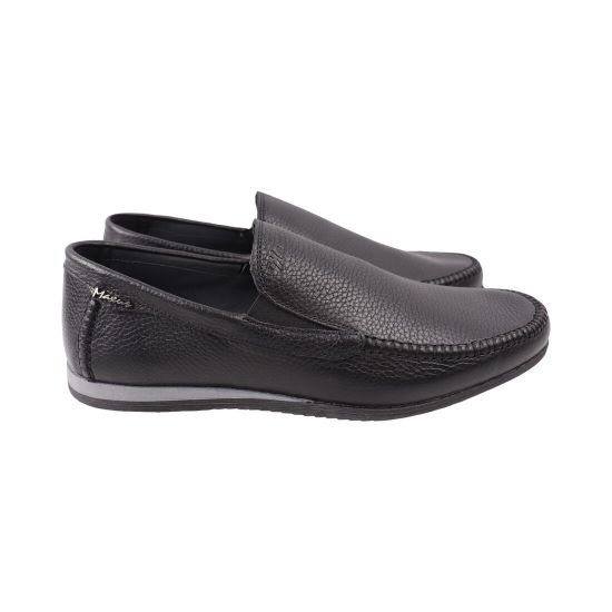 Мокасини чоловічі Maxus shoes чорні натуральна шкіра 151-25DTM
