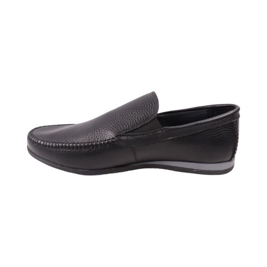 Мокасини чоловічі Maxus shoes чорні натуральна шкіра 151-25DTM