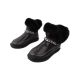 Уги жіночі UGG чорні натуральна шкіра 285-22ZU