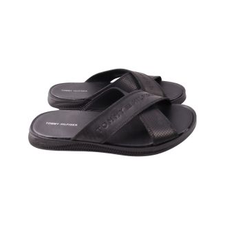 Шльопанці чоловічі Maxus shoes чорні натуральна шкіра