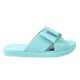 Шльопанці жіночі з гуми, на низькому ходу, з відкритою п'ятою, колір блакитний, Бразилія Grendene 5-21LSHC