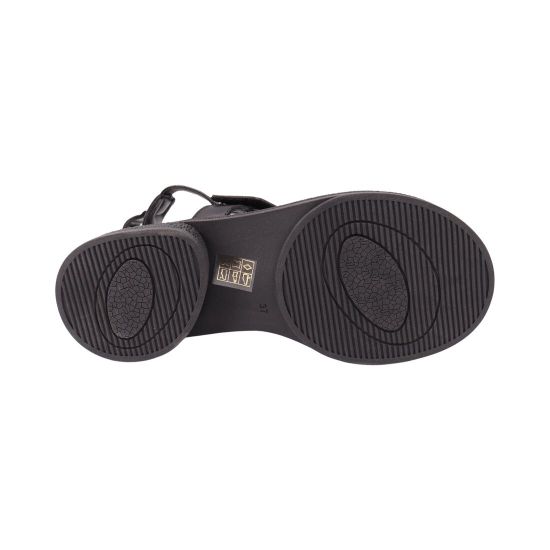 Босоніжки жіночі Aquamarin чорні натуральна шкіра 2557-24LBC