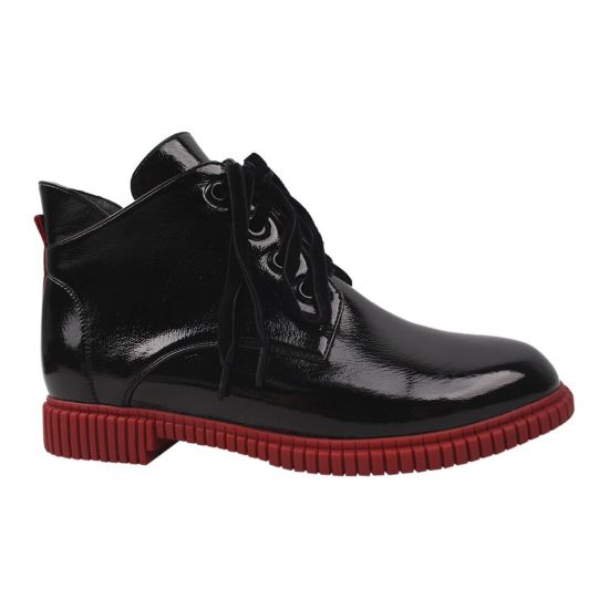 Черевики на низькому ходу жіночі Liici еко лак, колір чорний 158-20DHC