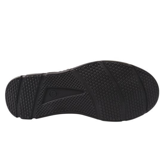 Туфли мужские из натуральной кожи, на низком ходу, черные, Украина Konors 540-21/25DTC