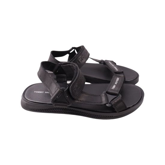 Сандалі чоловічі Maxus shoes чорні натуральна шкіра 127-23LBS