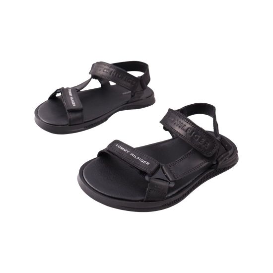 Сандалі чоловічі Maxus shoes чорні натуральна шкіра 127-23LBS