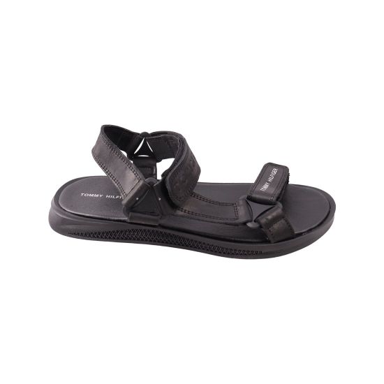 Сандалі чоловічі Maxus shoes чорні натуральна шкіра 127-23LBS