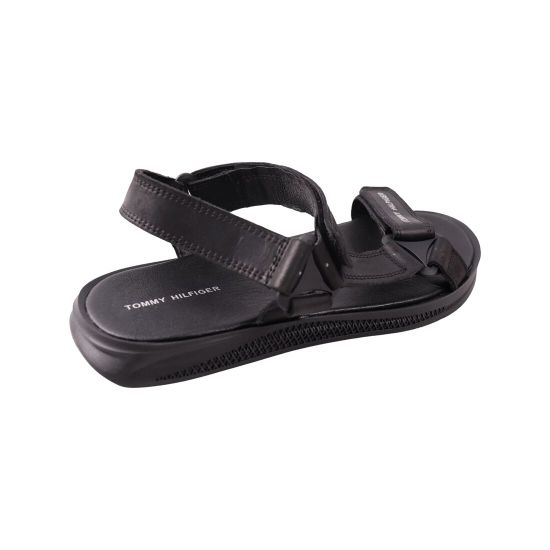 Сандалі чоловічі Maxus shoes чорні натуральна шкіра 127-23LBS