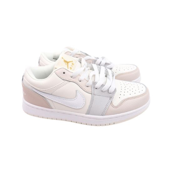 Кеди жіночі Nike молочні натуральна шкіра 102-22DK