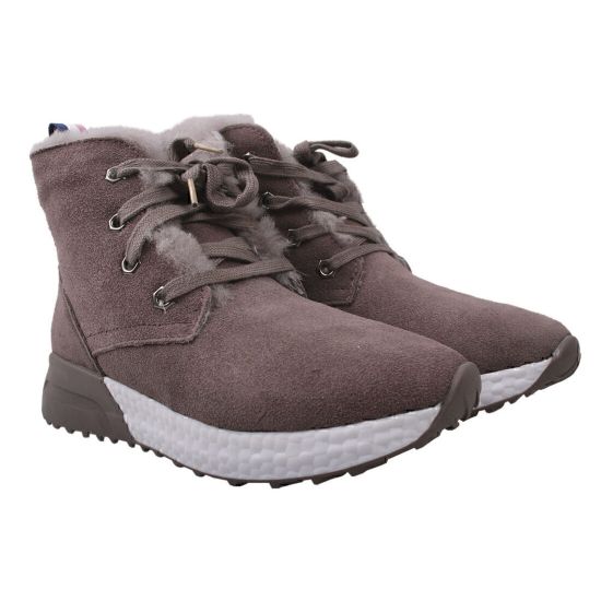 Черевики жіночі з еко замші, на платформі, капучино, UGG 248-9ZHC