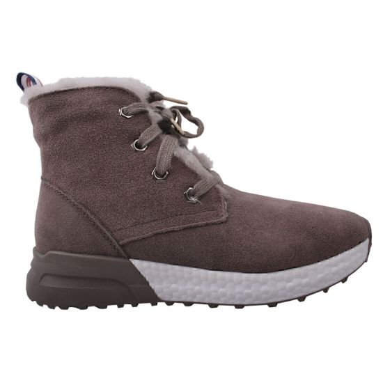 Черевики жіночі з еко замші, на платформі, капучино, UGG 248-9ZHC
