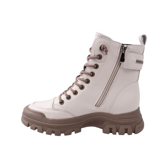 Черевики жіночі Li Fexpert молочні натуральна шкіра 1390-23DHS