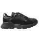 Кросівки жіночі з натуральної шкіри, на низькому ходу, на шнурівці, колір чорний, Secret 10-21DTS