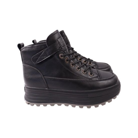 Черевики жіночі Li Fexpert чорні натуральна шкіра 1382-23DHS