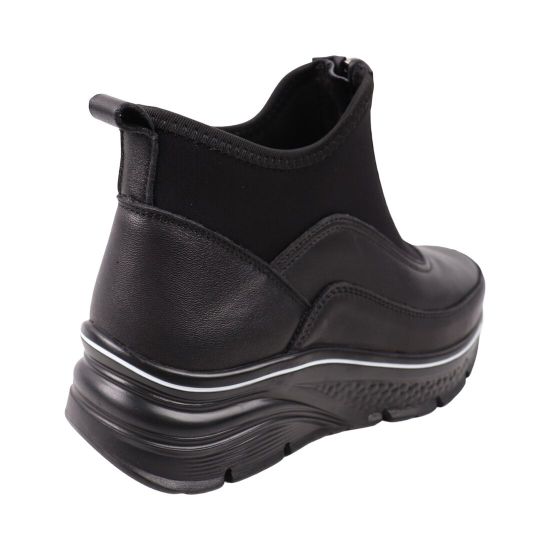 Ботинки женские Meego Comfort черные натуральная кожа 97-25DHS