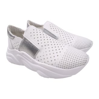 Кеди жіночі Maxus Shoes натуральна шкіра, колір білий