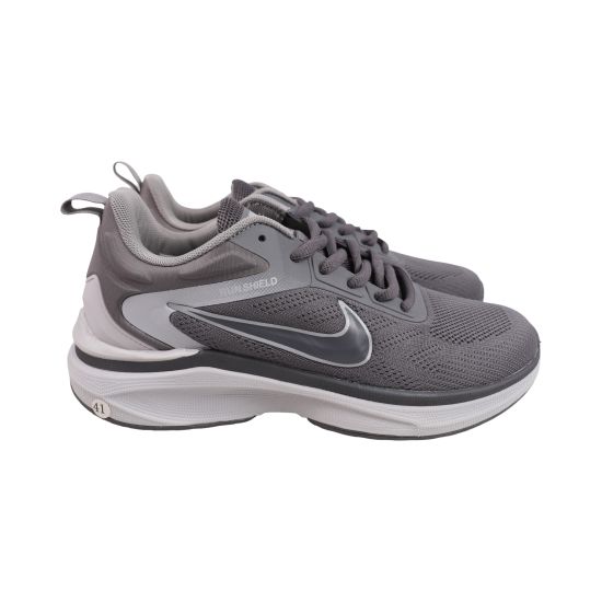 Кросівки чоловічі Nike сірі текстиль 186-26LK