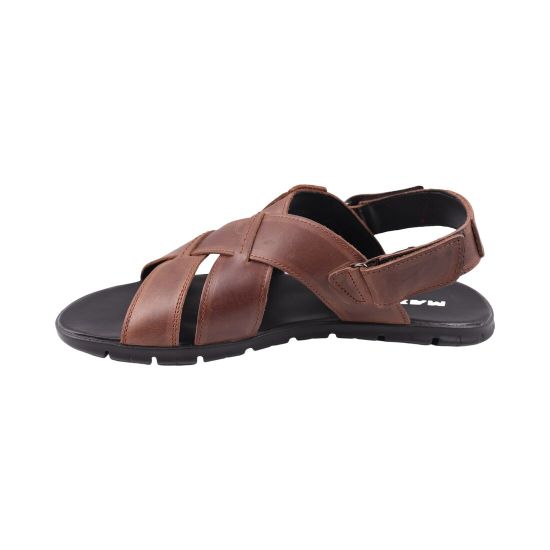 Сандали мужские Maxus shoes коричневые натуральная кожа 145-24LBC