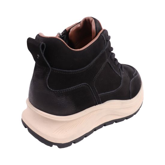 Черевики жіночі Meego Comfort чорні натуральний нубук 181-26DHS