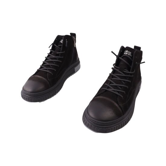 Черевики чоловічі Brooman чорні натуральний нубук 969-23DHS