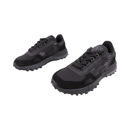 Кросівки чоловічі Lacoste чорні текстиль 13-26DK