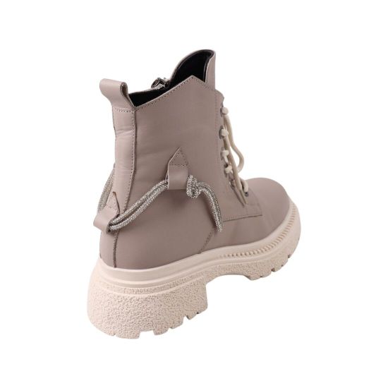 Черевики жіночі Aquamarin капучіно натуральна шкіра 2492-23DHC