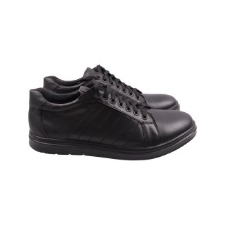 Кеди чоловічі Maxus shoes чорні натуральна шкіра