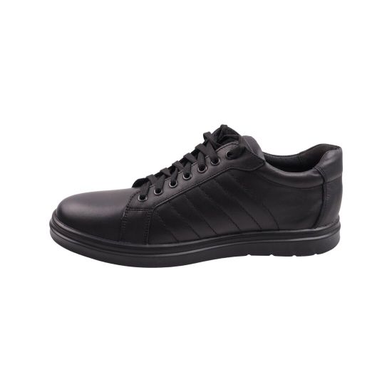 Кеди чоловічі Maxus shoes чорні натуральна шкіра 118-23DTCP