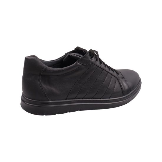 Кеди чоловічі Maxus shoes чорні натуральна шкіра 118-23DTCP