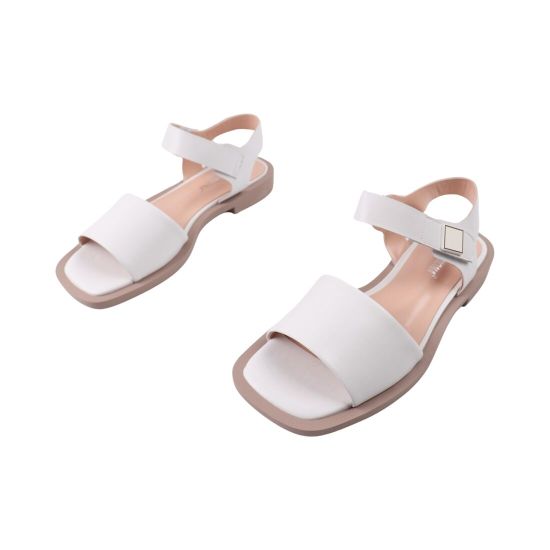 Босоніжки жіночі Mode Anona білі натуральна шкіра 6-24LBC