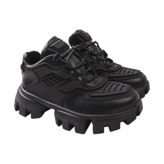 Кросівки жіночі Maxus Shoes натуральна шкіра, колір чорний 56-20DK