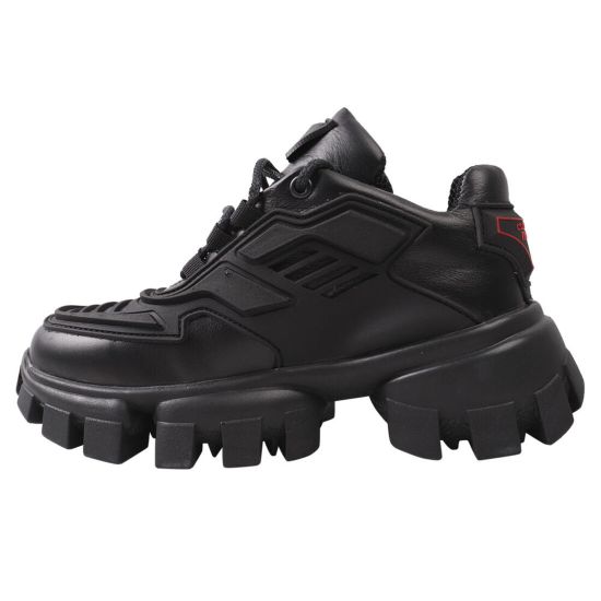 Кросівки жіночі Maxus Shoes натуральна шкіра, колір чорний 56-20DK