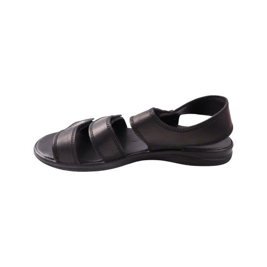 Сандалі чоловічі Maxus shoes чорні натуральна шкіра 123-23/25LBS