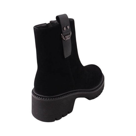 Черевики жіночі Oeego чорні натуральна замша 191-23DHC