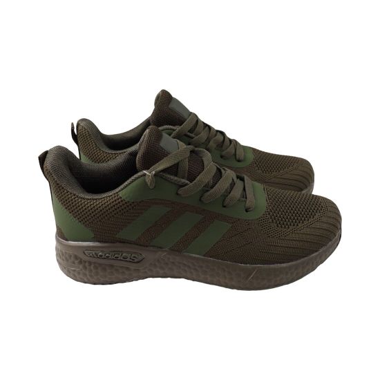 Кросівки чоловічі Adidas зелені текстиль 131-24LK