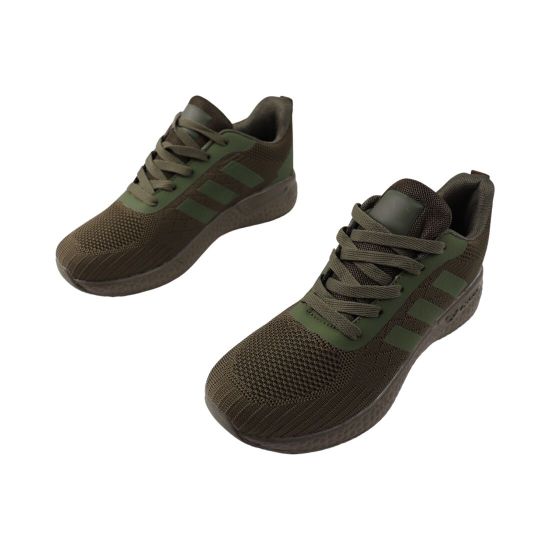 Кросівки чоловічі Adidas зелені текстиль 131-24LK