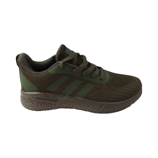 Кросівки чоловічі Adidas зелені текстиль 131-24LK