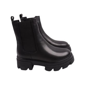 Черевики жіночі Erisses чорні натуральна шкіра