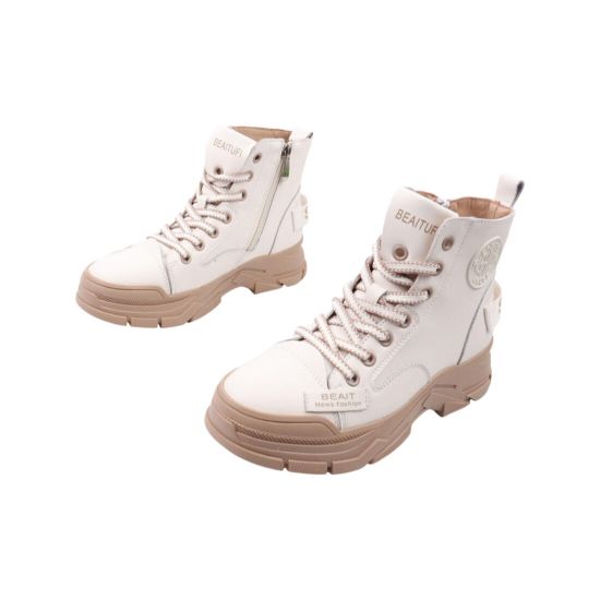 Черевики жіночі Li Fexpert молочні натуральна шкіра 864-22DHS