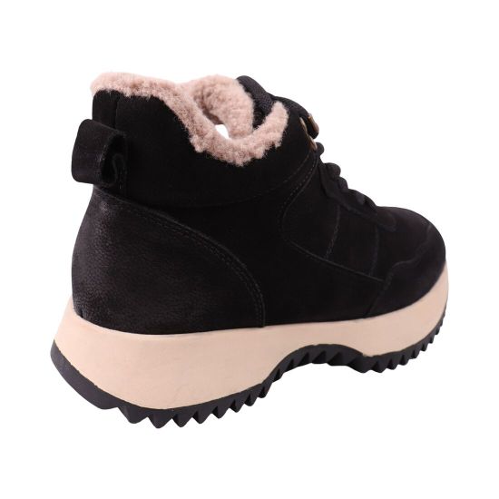 Ботинки женские Lola Andy черные натуральный нубук 455-25DHS