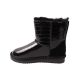 Уги жіночі UGG чорні натуральна лакована шкіра 290-22ZU