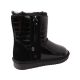 Уги жіночі UGG чорні натуральна лакована шкіра 290-22ZU