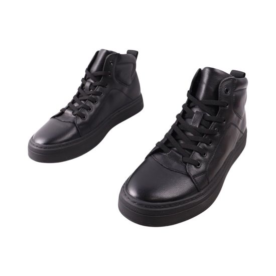 Ботинки мужские Arees черные натуральная кожа 193-23DHS