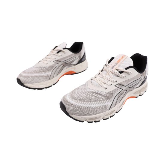 Кросівки чоловічі Asics молочні текстиль 10-26LK