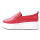 Кеди-Сліпони жіночі з еко шкіри, на платформі, червоні, Fashion 6-21DTCPF