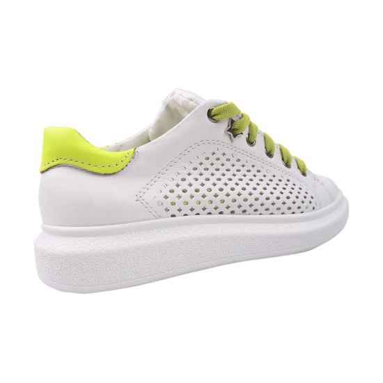 Кеди жіночі Maxus Shoes натуральна шкіра, колір білий 50-20LTCP