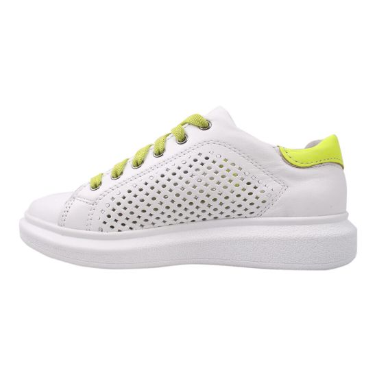 Кеди жіночі Maxus Shoes натуральна шкіра, колір білий 50-20LTCP