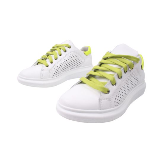 Кеди жіночі Maxus Shoes натуральна шкіра, колір білий 50-20LTCP