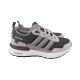 Кросівки чоловічі Adidas сірі текстиль 159-25DK