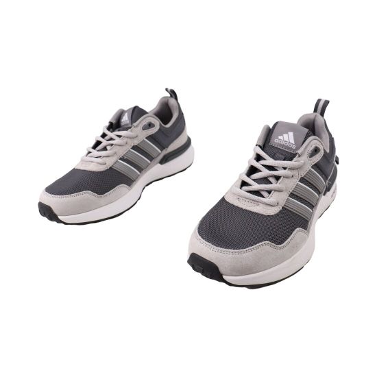 Кросівки чоловічі Adidas сірі текстиль 159-25DK